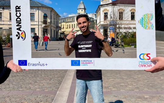 Our ESC Volunteer AbdAlhafeth in Craiova, Romania