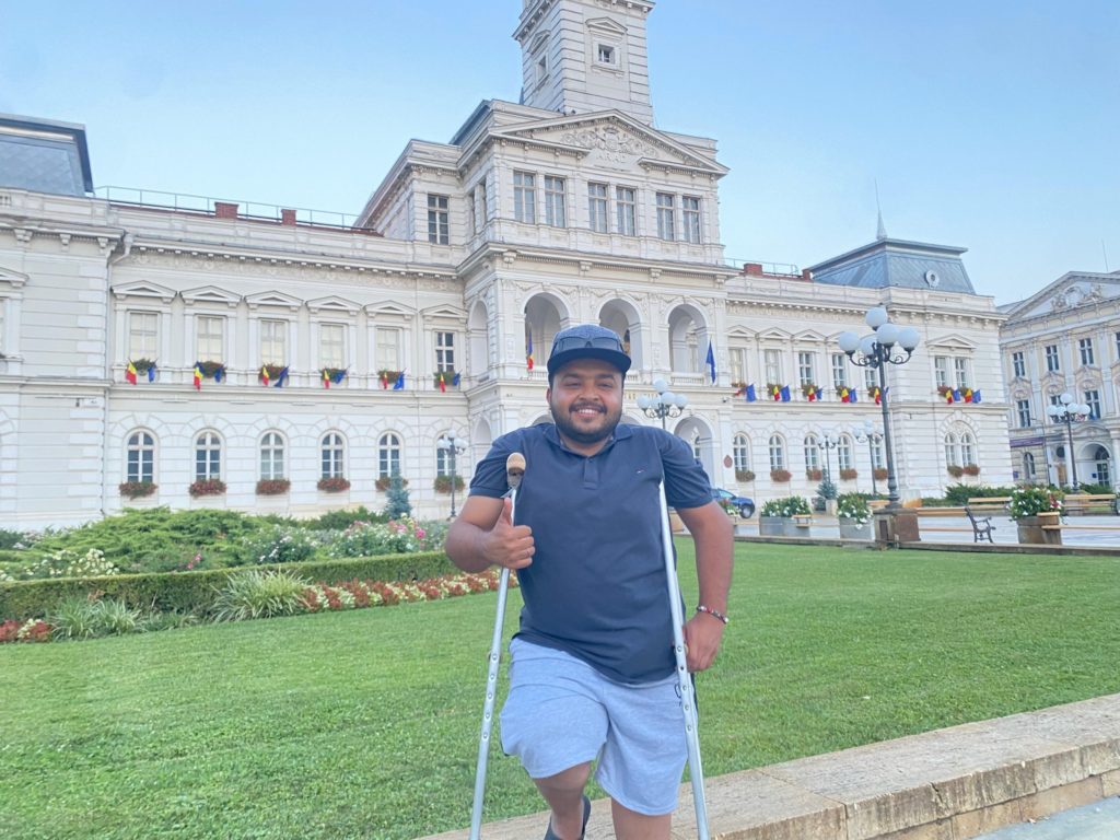 Our ESC Volunteer Khaled in Arad, Romania